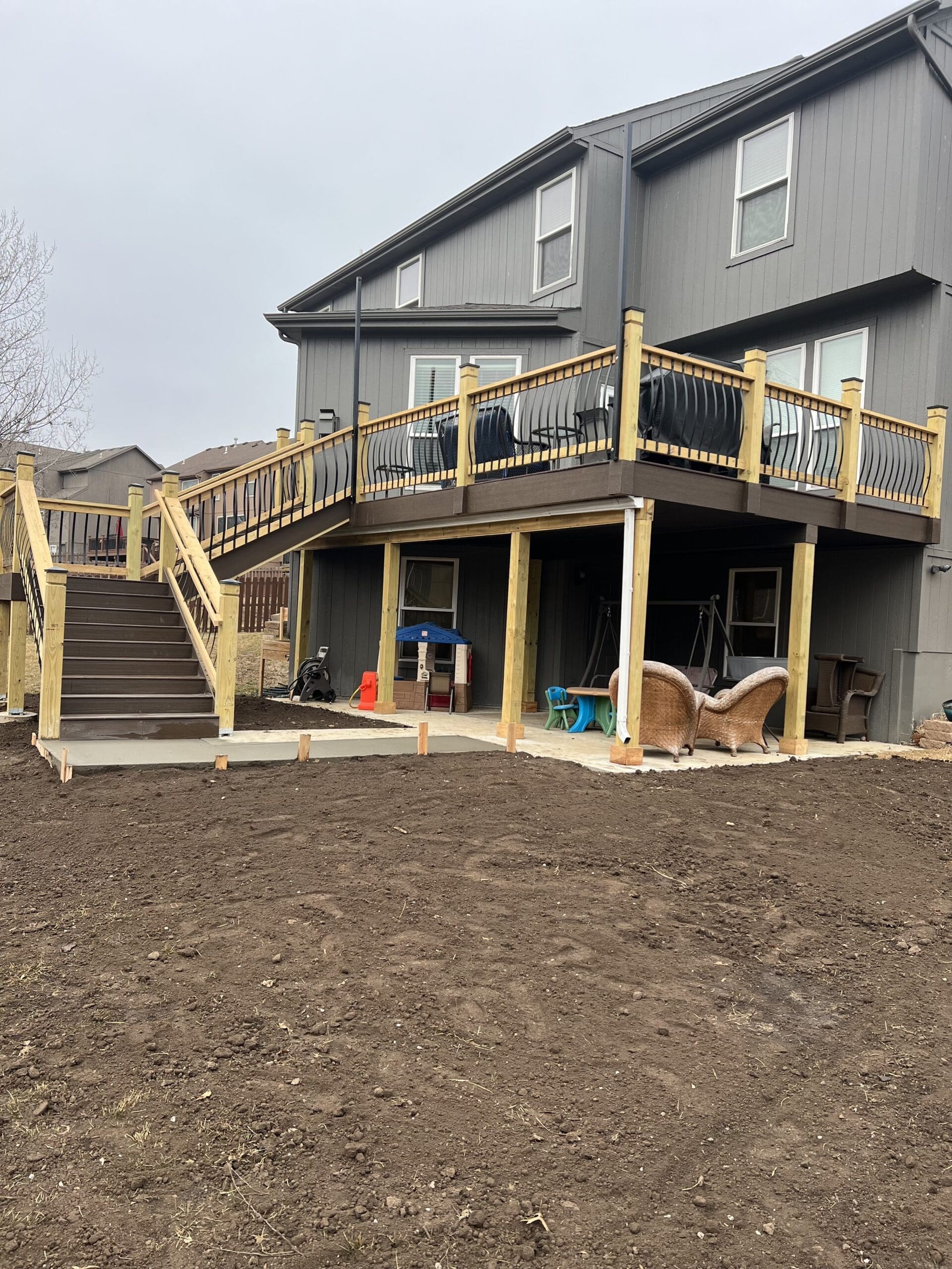 Finished deck restoration project in Shawnee, Kansas