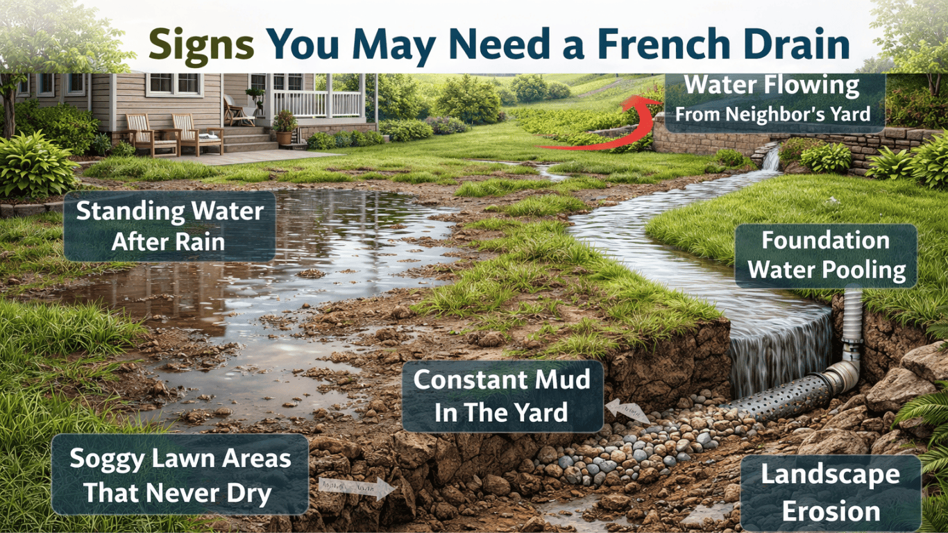 Signs You May Need a French Drain