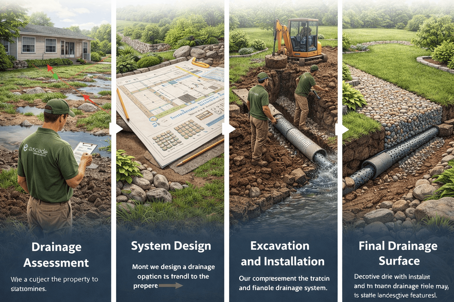 french-drain-instsallation-process